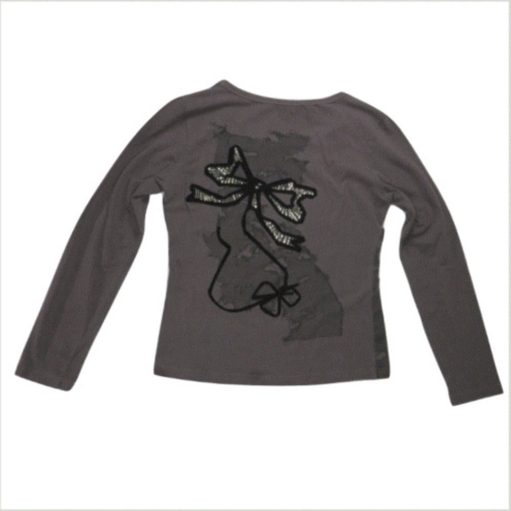 MOSCHINO Womens Top Sweater 8 Sequin Crystal Italy Fashion Designer Stretchy